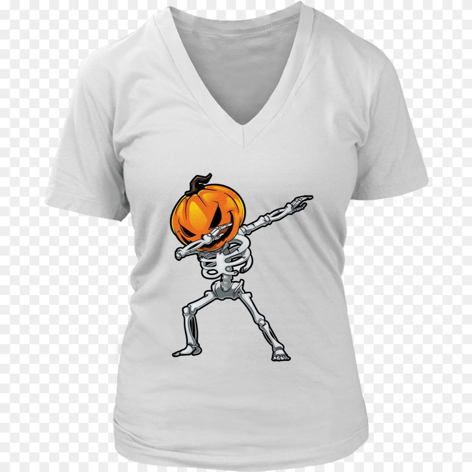 Dabbing Skeleton Pumpkin Halloween Shirt Unicorn Shirts For Moms, T-shirt, Clothing, Adult, Person Png