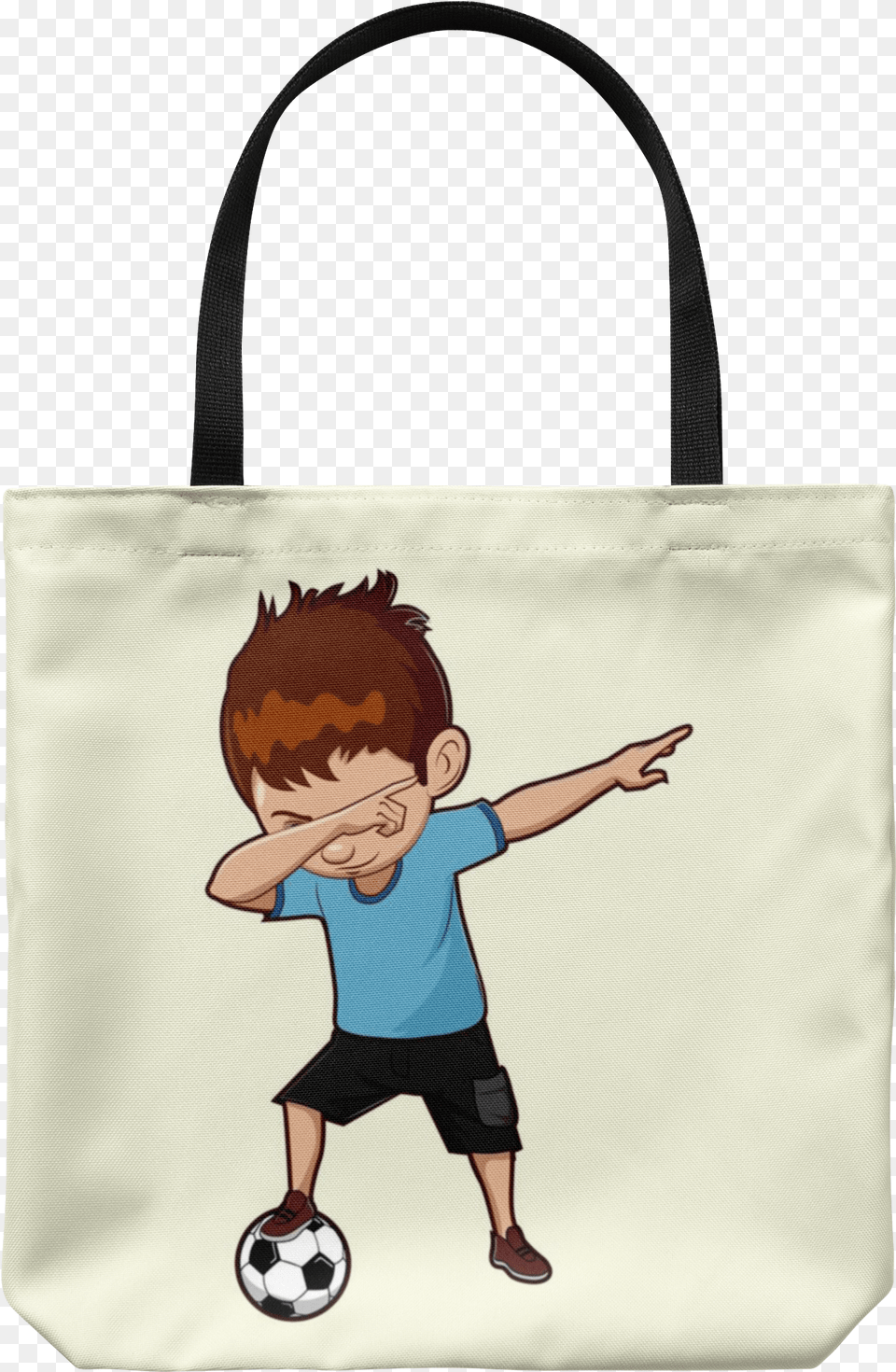 Dabbing Soccer Boy Tote Reusable Grocery Bag Gifts Little Boy Dabbing, Accessories, Handbag, Tote Bag, Child Free Png