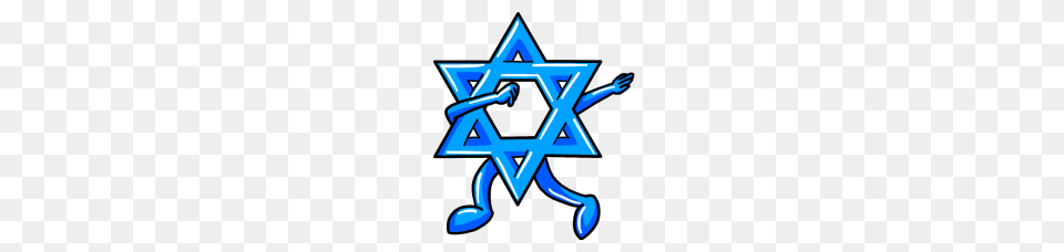 Dabbing Star Of David Jewish Funny Hanukkah, Symbol, Star Symbol, Cross Free Png