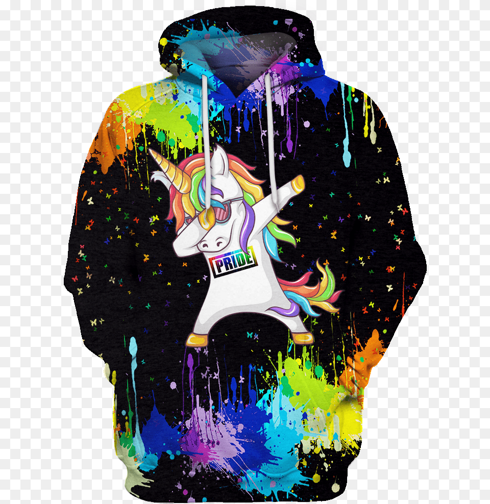 Dabbing Unicorn, Sweatshirt, Clothing, Coat, Sweater Png