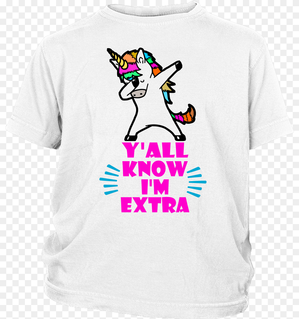 Dabbing Unicorn Extra Youth White T Shirt Portable Network Graphics, Clothing, T-shirt, Baby, Person Png