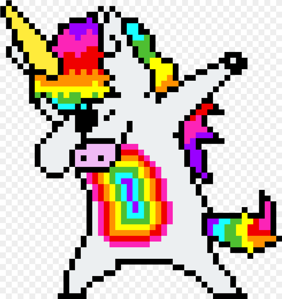 Dabbing Unicorn Pixel Art, Graphics Free Png