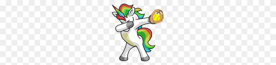 Dabbing Unicorn Softball Funny Dancing Dab Gift, Tennis Ball, Tennis, Sport, Person Free Png
