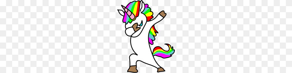 Dabbing Unicorn White, Baby, Person, Performer Free Png Download