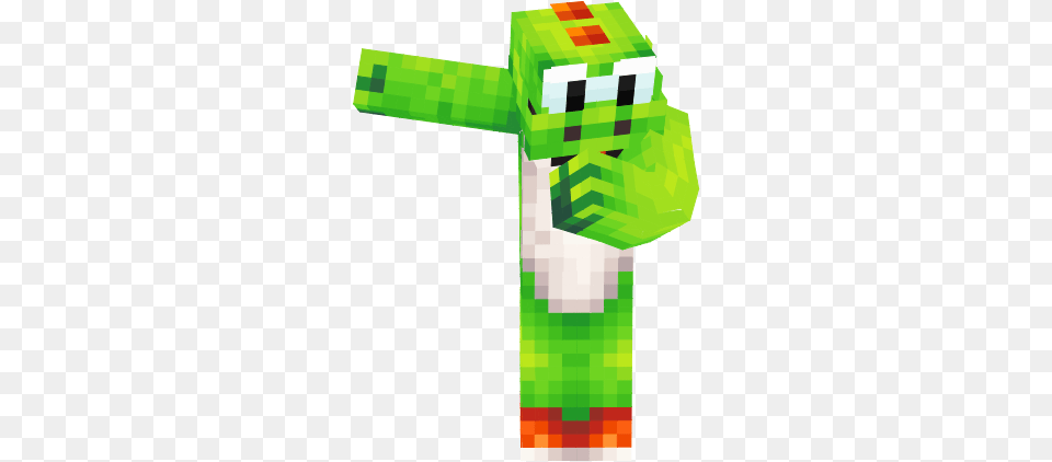 Dabbing Yoshi Nova Skin Orange Yoshi Minecraft Skin, Cross, Symbol Free Png