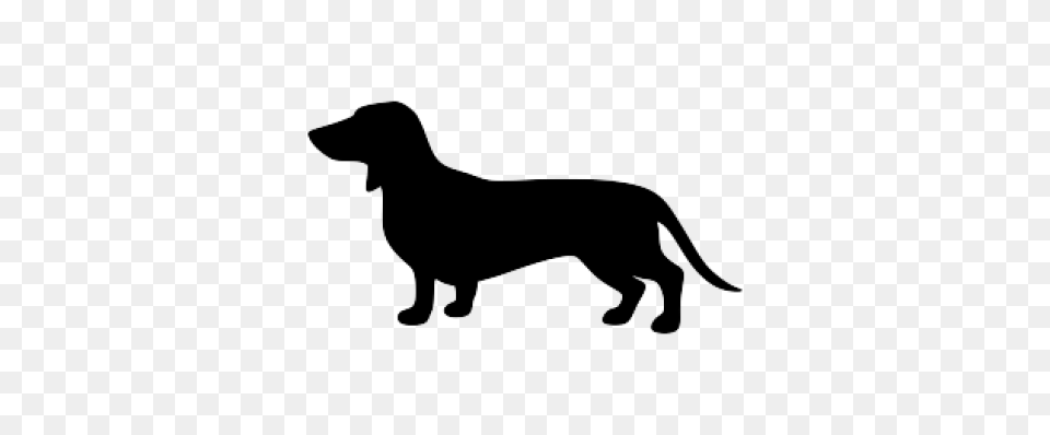 Dachshund, Silhouette, Stencil, Smoke Pipe Free Png Download