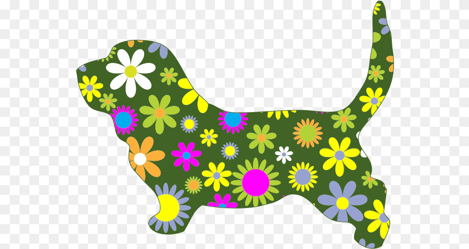 Dachshund Basset Hound Dog Breed Clip Art Icon Colorful Dog, Applique, Graphics, Pattern, Floral Design Free Png