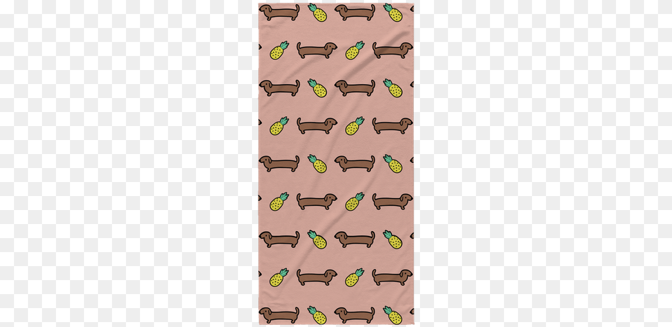 Dachshund Beach Towel Weiner Dog Beach Blanket Bath Dog, Cutlery, Spoon, Pattern, Knot Free Transparent Png