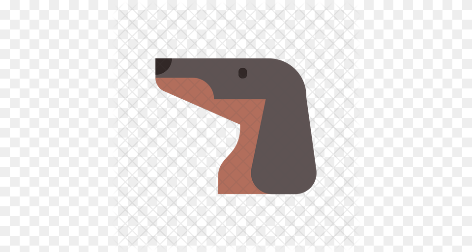 Dachshund Icon Of Flat Style Number Png