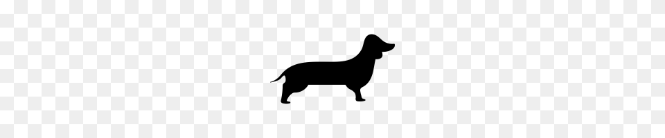 Dachshund Icons Noun Project, Gray Png Image