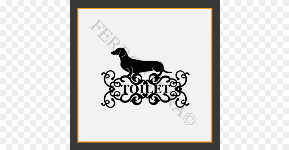 Dachshund Kurzhaar Toilet Sign Katt R A Felnagytshoz Silhouette, Animal, Canine, Dog, Mammal Free Png Download
