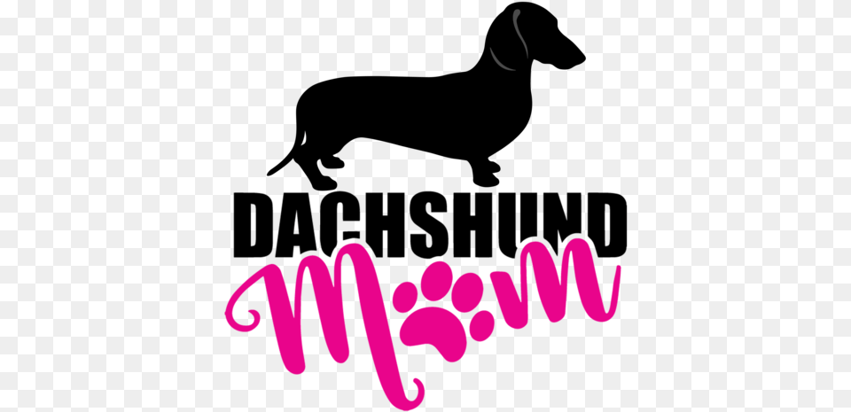 Dachshund Mom Shorthair Language, Purple, Text Png Image