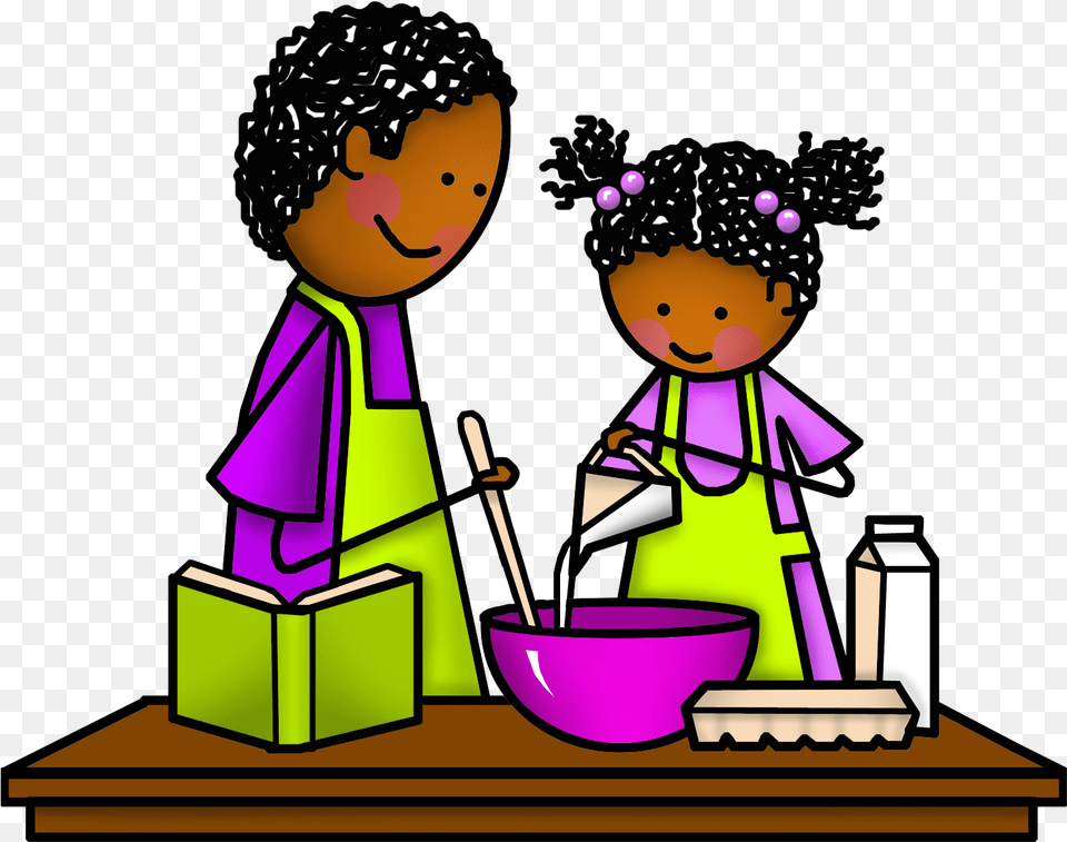 Dad And Daughter Cooking Portable Network Graphics, Person, Baby, Face, Head Free Png Download