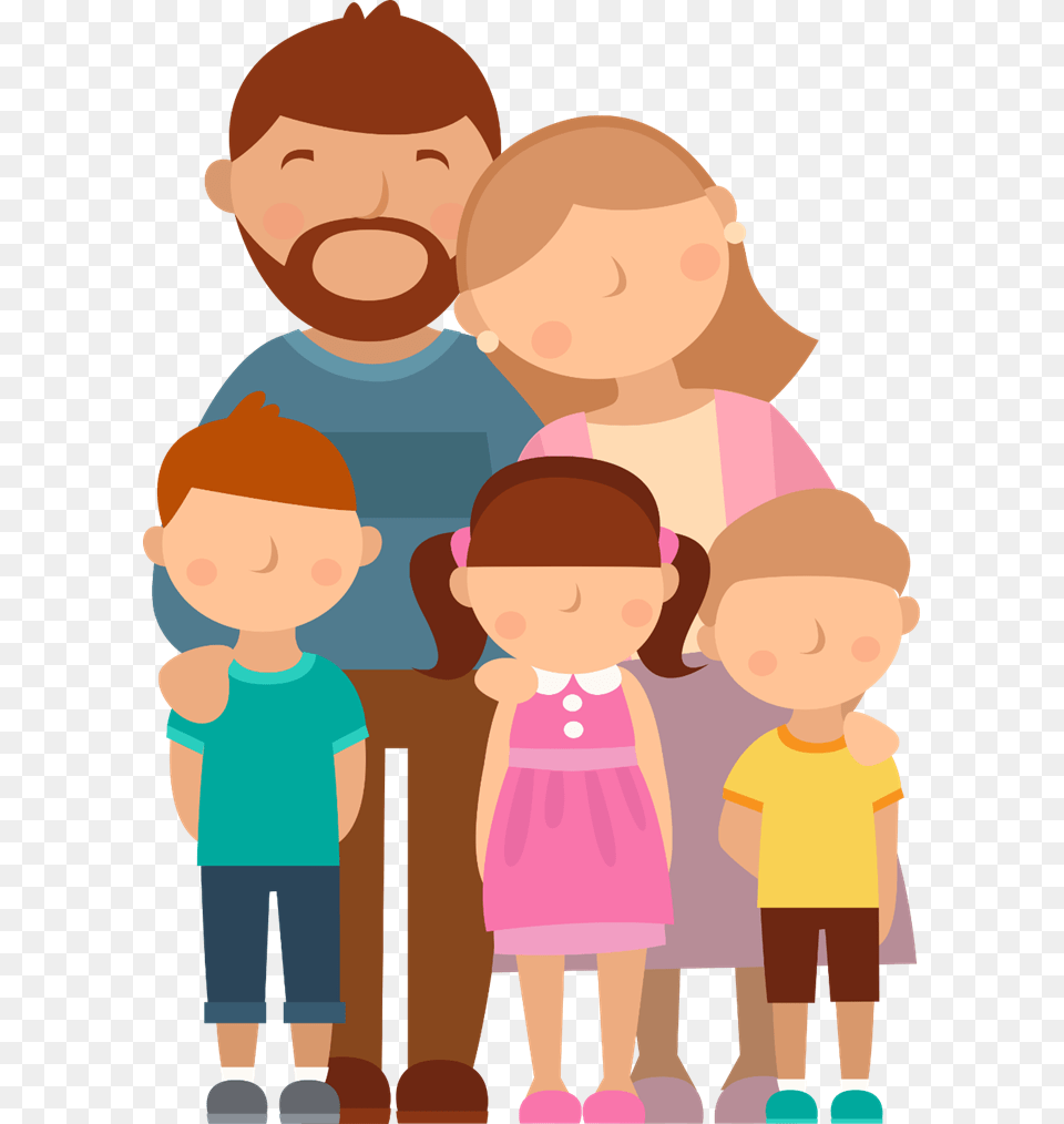 Dad Clipart Parent Student Happy Family Cartoon, Portrait, Photography, Person, Face Free Png Download