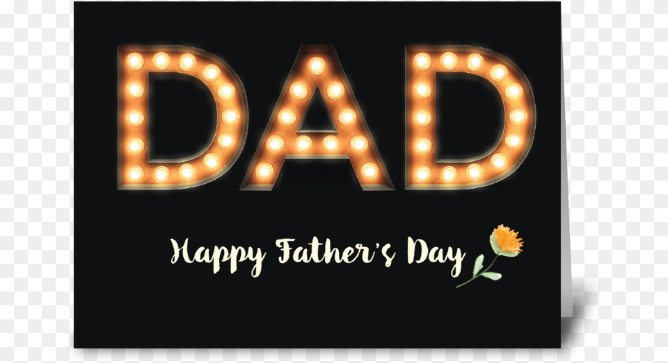 Dad Fathers Day Marquee Light Bulb Greeting Card Fte De La Musique, Lighting Png Image