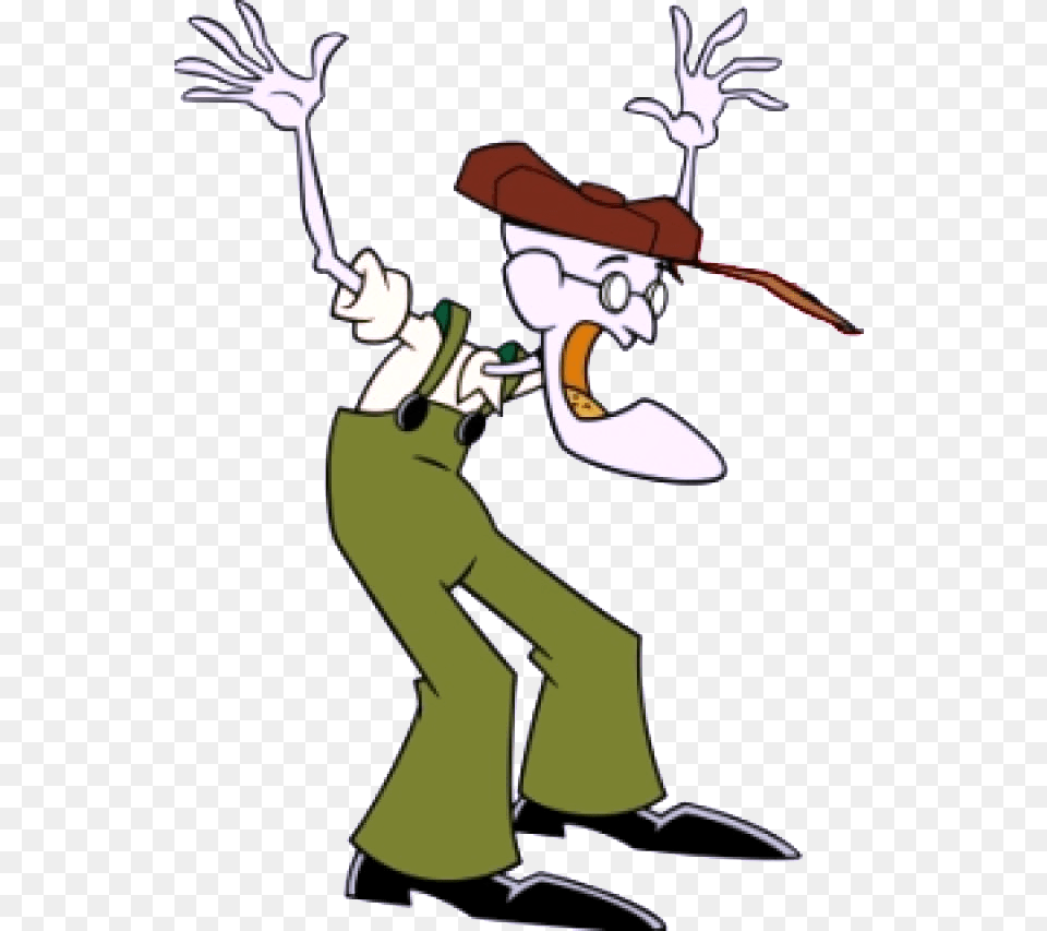 Dad From Courage The Cowardly Dog Courage The Cowardly Dog, Cartoon, Person, Cleaning Free Png Download