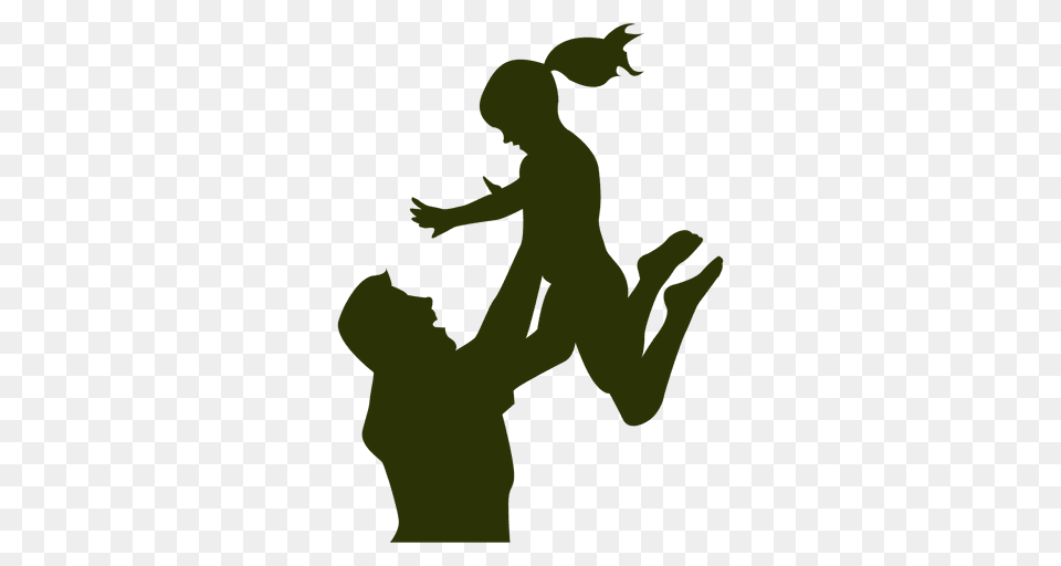 Dad Playing With Daughter, Silhouette, Animal, Reptile, Sea Life Free Png