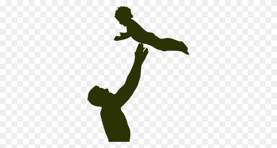 Dad Playing With Son, Person, Silhouette, Head Free Png