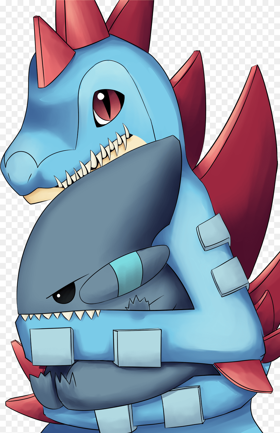 Daddy Feraligatr U2014 Weasyl Dragon, Animal, Fish, Sea Life, Shark Free Png