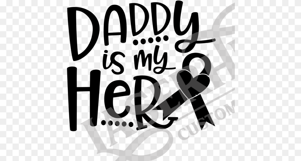 Daddy Is My Hero Awareness Ribbon, Logo, Text, Device, Grass Free Transparent Png