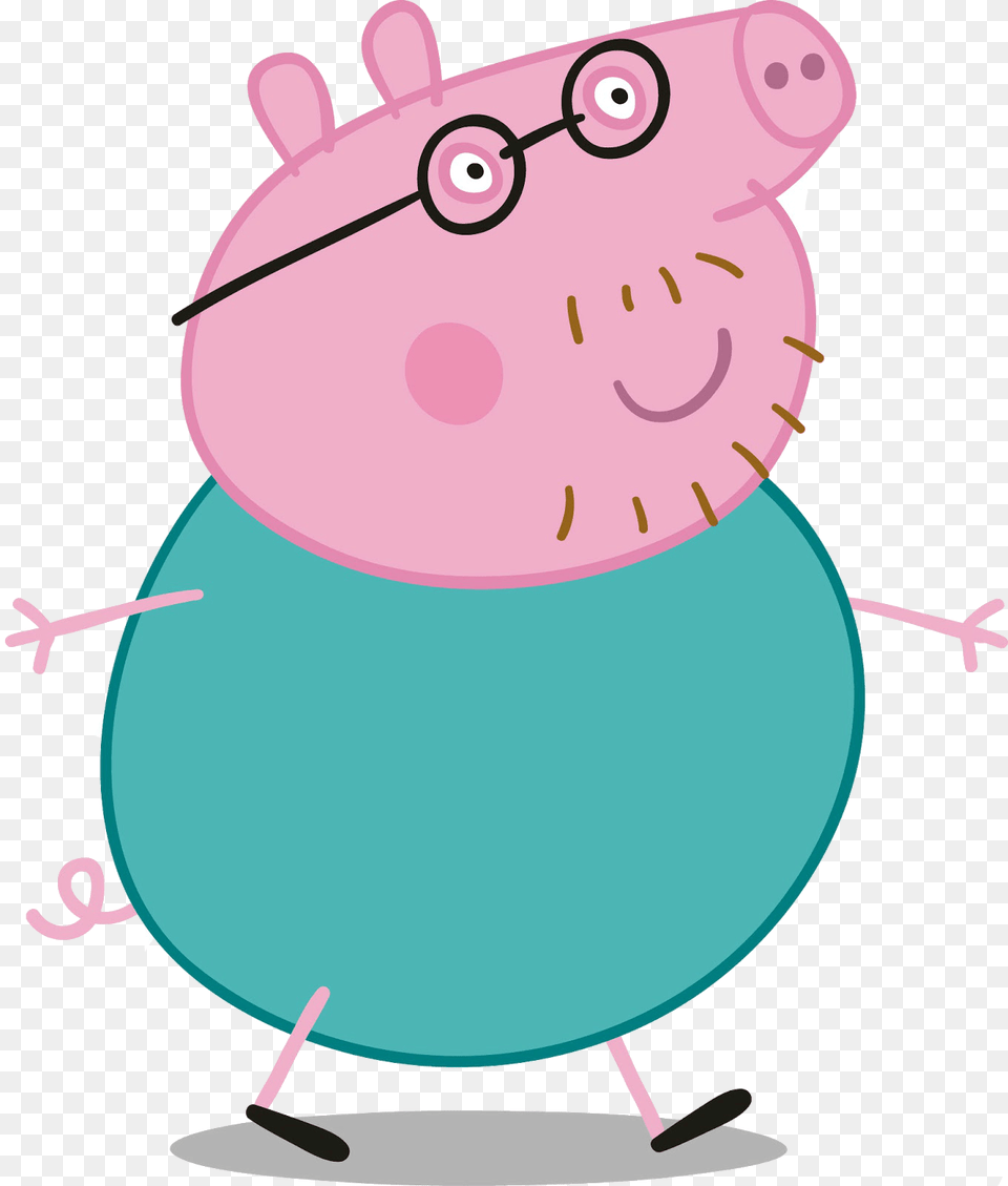 Daddy Pig, Machine, Wheel Png Image