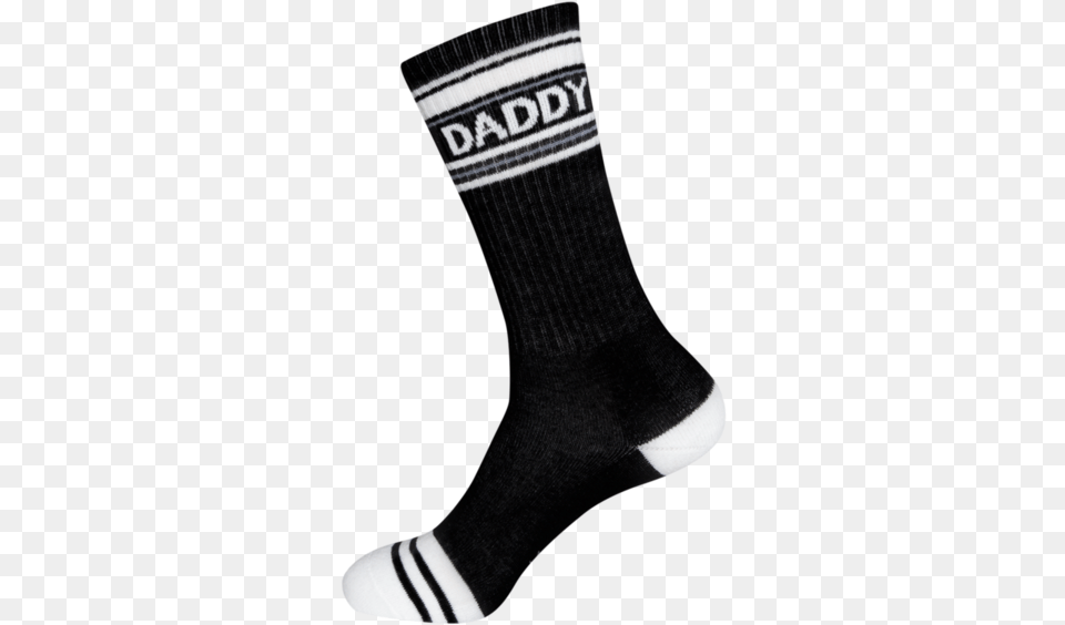 Daddy Ribbed Gym Crew, Clothing, Hosiery, Sock, Person Png Image