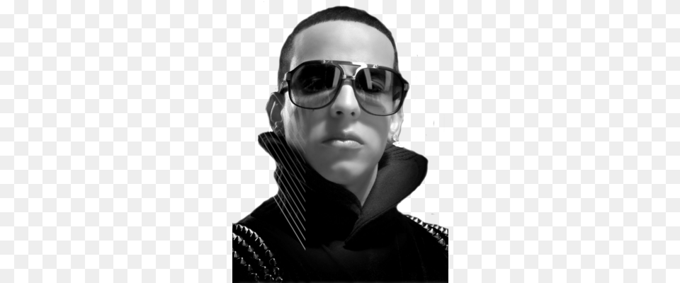 Daddy Yankee Prestige Psd Daddy Yankee Black And White, Accessories, Portrait, Photography, Person Free Png