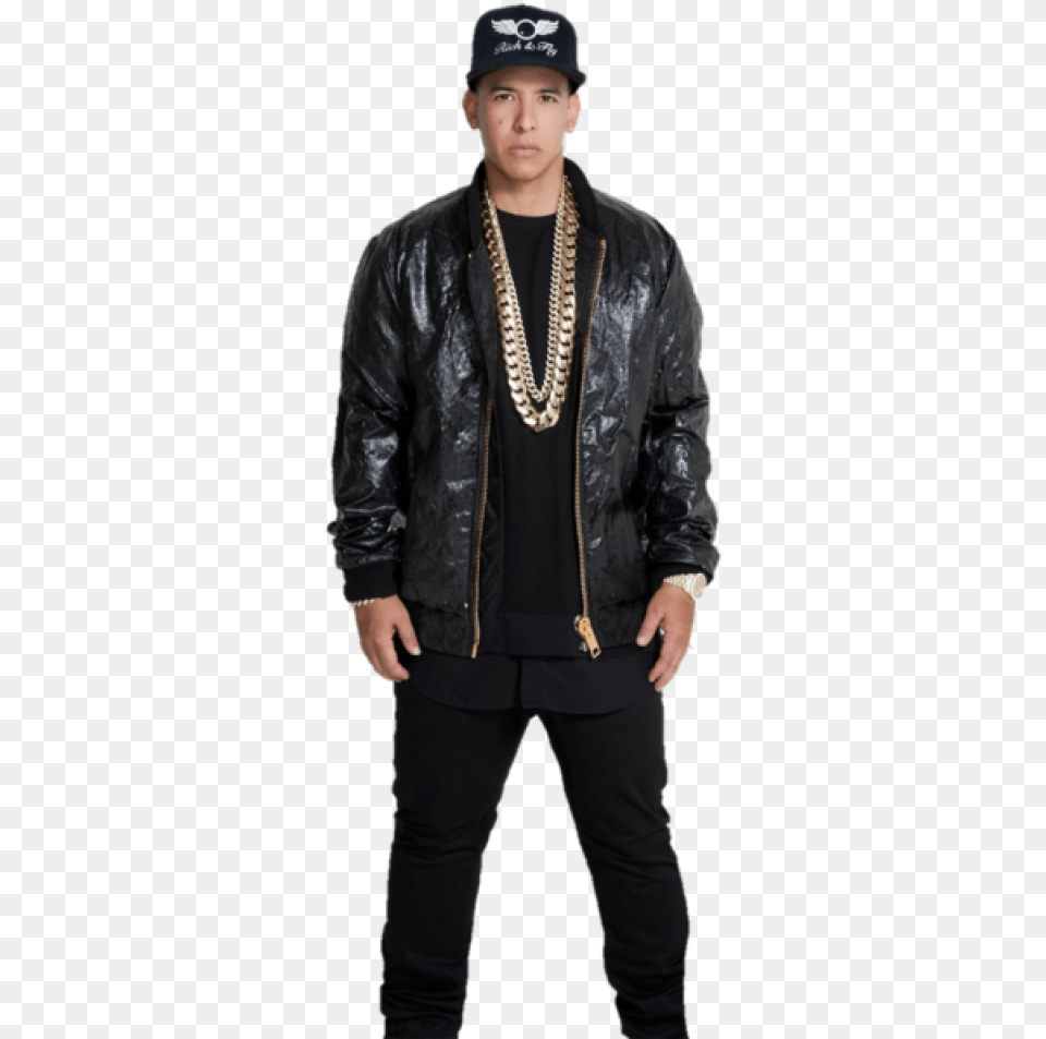 Daddy Yankee Transparent, Jacket, Clothing, Coat, Man Png Image