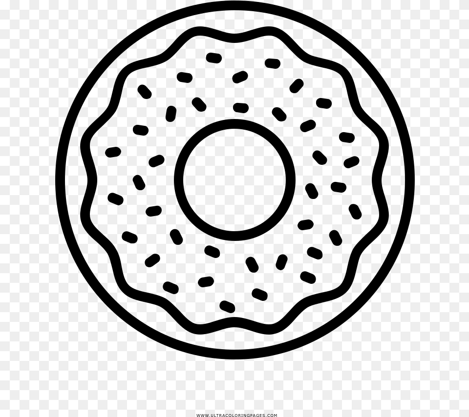 Dads And Donuts Clipart Black And White Clip Art Black Black And White Donut Clip Art, Gray Free Transparent Png