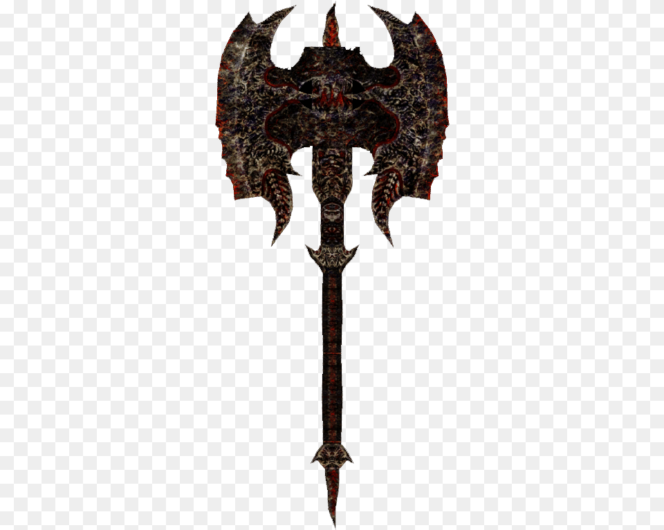 Daedric Battle Axe, Sword, Weapon, Blade, Dagger Png