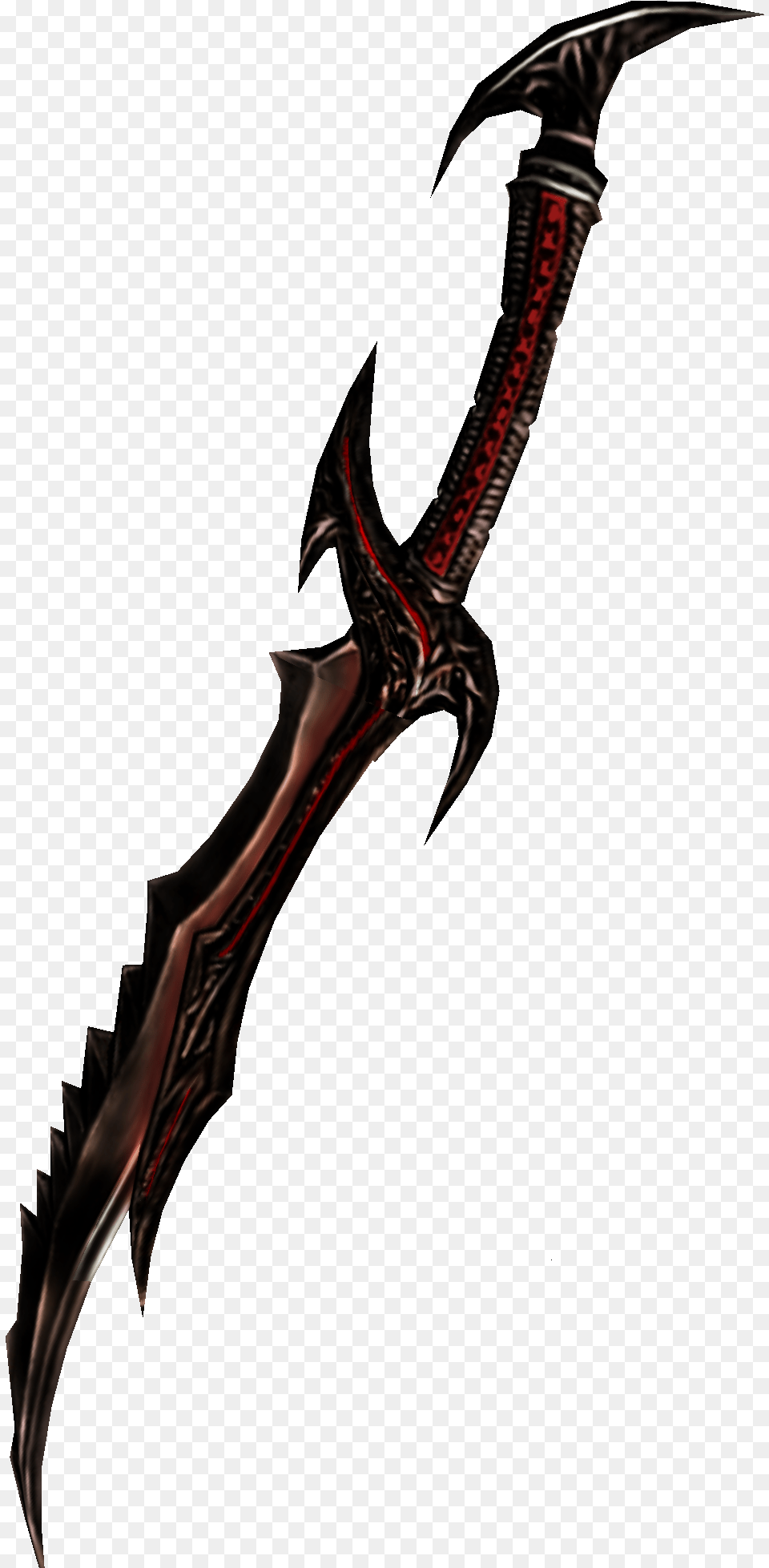 Daedric From Skyrim By Sirarturo Red And Black Sword Skyrim, Blade, Dagger, Knife, Weapon Free Png Download