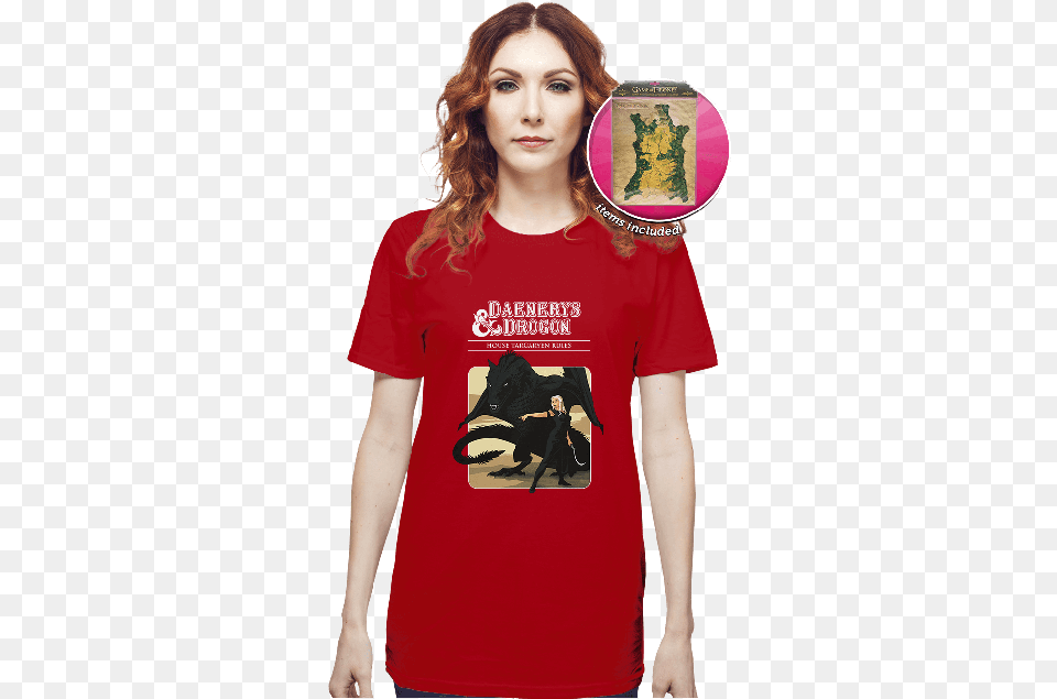 Daenerys T Shirt Dungeons And Dragons Shirt Shirtpunch Black Cauldron Horned King Shirt, Clothing, T-shirt, Adult, Female Free Transparent Png