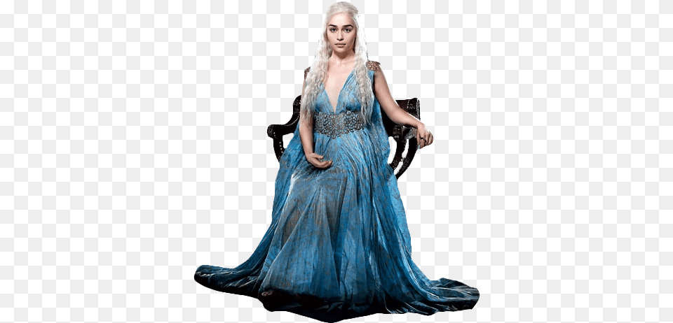 Daenerys Targaryen Daenerys Targaryen Light Blue Dress, Formal Wear, Clothing, Evening Dress, Fashion Free Png Download