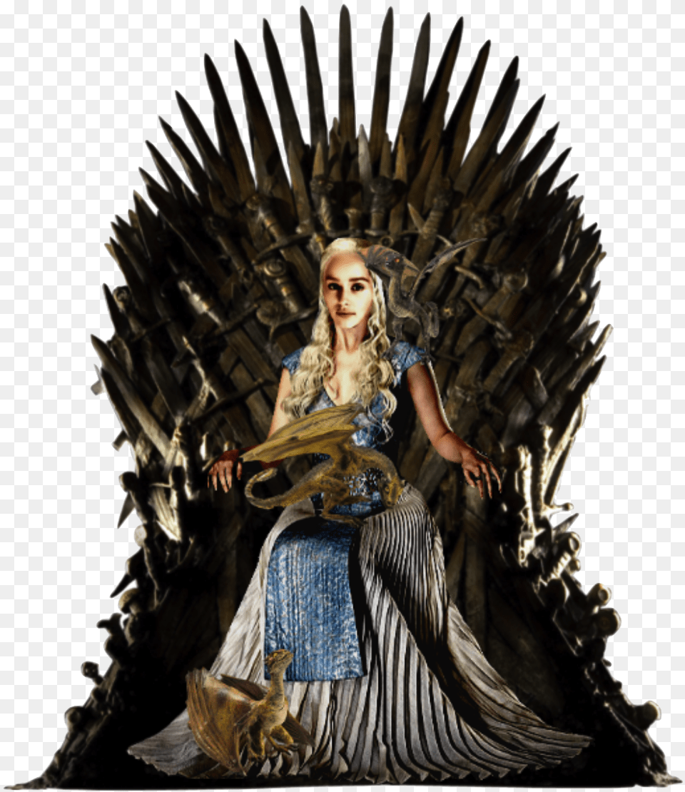 Daenerys Targaryen Jon Snow Tyrion Trono Game Of Thrones, Adult, Person, Furniture, Female Free Transparent Png
