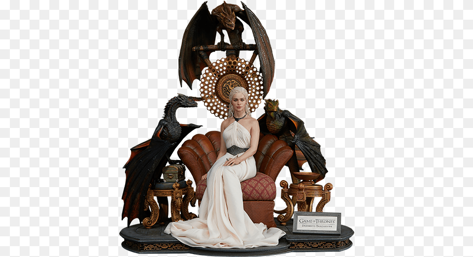 Daenerys Targaryen Mother Of Dragons Statue Game Of Thrones Statues, Clothing, Dress, Furniture, Adult Free Transparent Png
