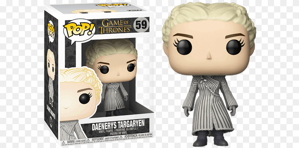 Daenerys White Coat Funko, Doll, Toy, Baby, Person Free Png