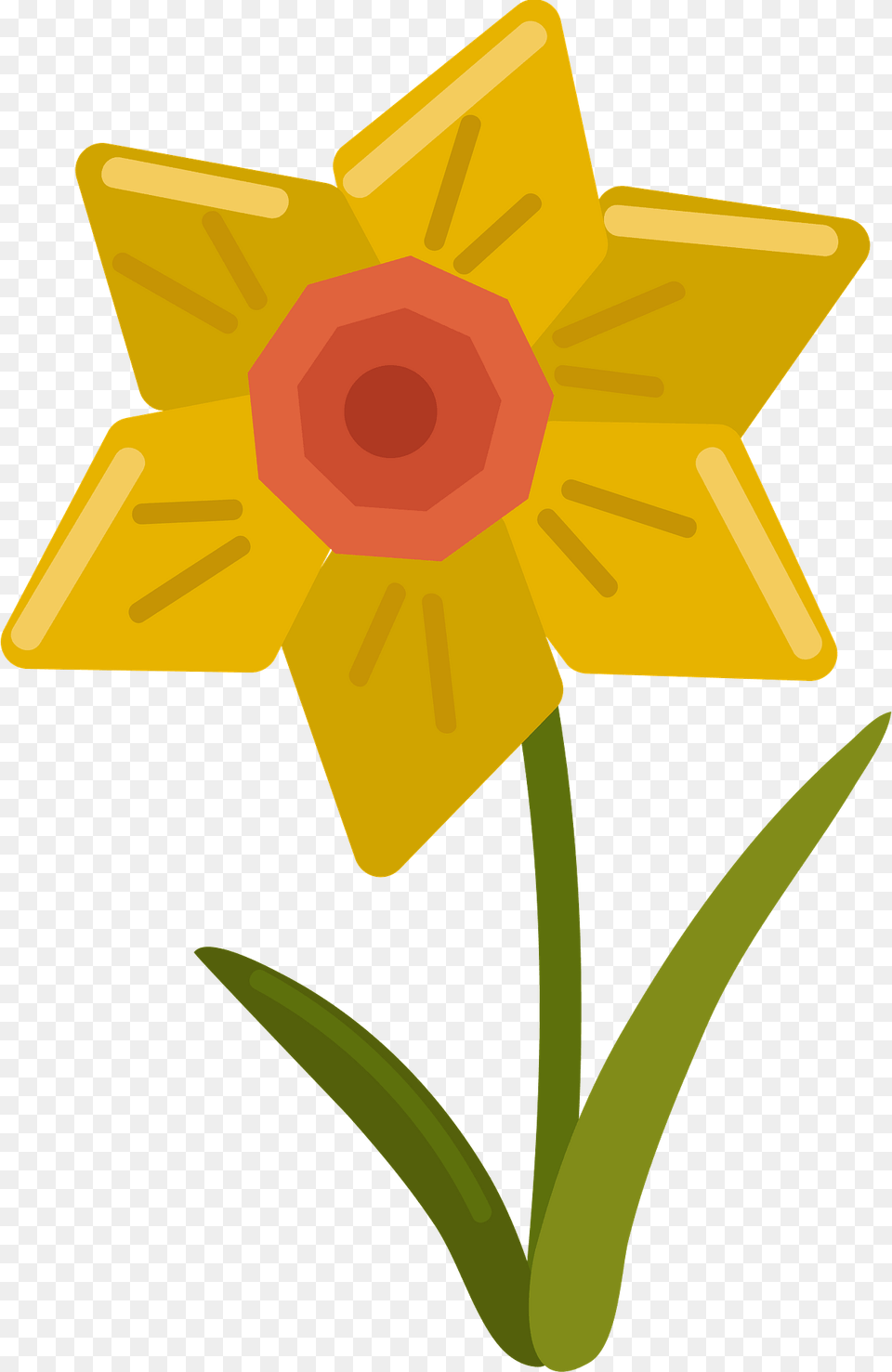 Daffodil Clipart, Flower, Plant, Cross, Symbol Free Png
