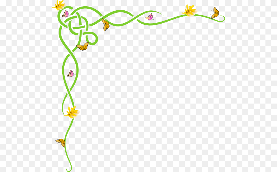 Daffodil Clipart Garden Spring Border Clipart, Art, Floral Design, Graphics, Pattern Free Transparent Png