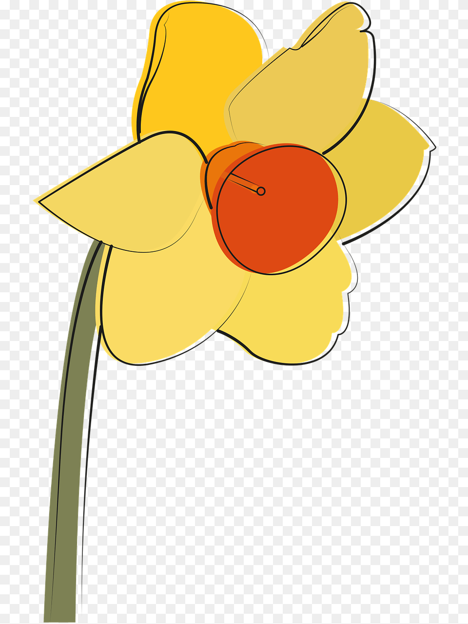 Daffodil Flower Yellow Frhling Mrz Narzissen Clipart, Plant, Person Png