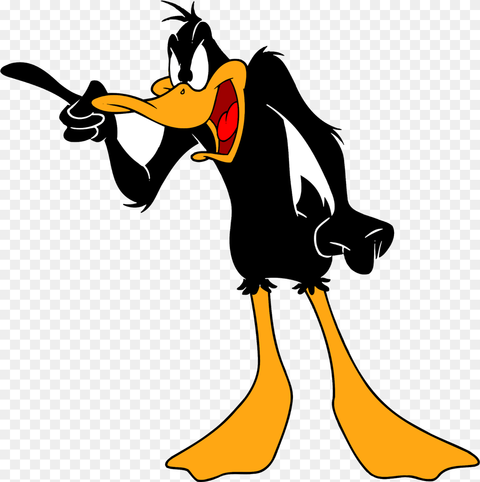 Daffy Duck Angry Daffy Duck, Animal, Beak, Bird, Cartoon Png Image