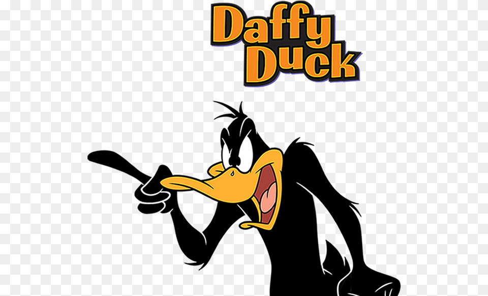 Daffy Duck Black And White, Book, Publication, Cartoon Png