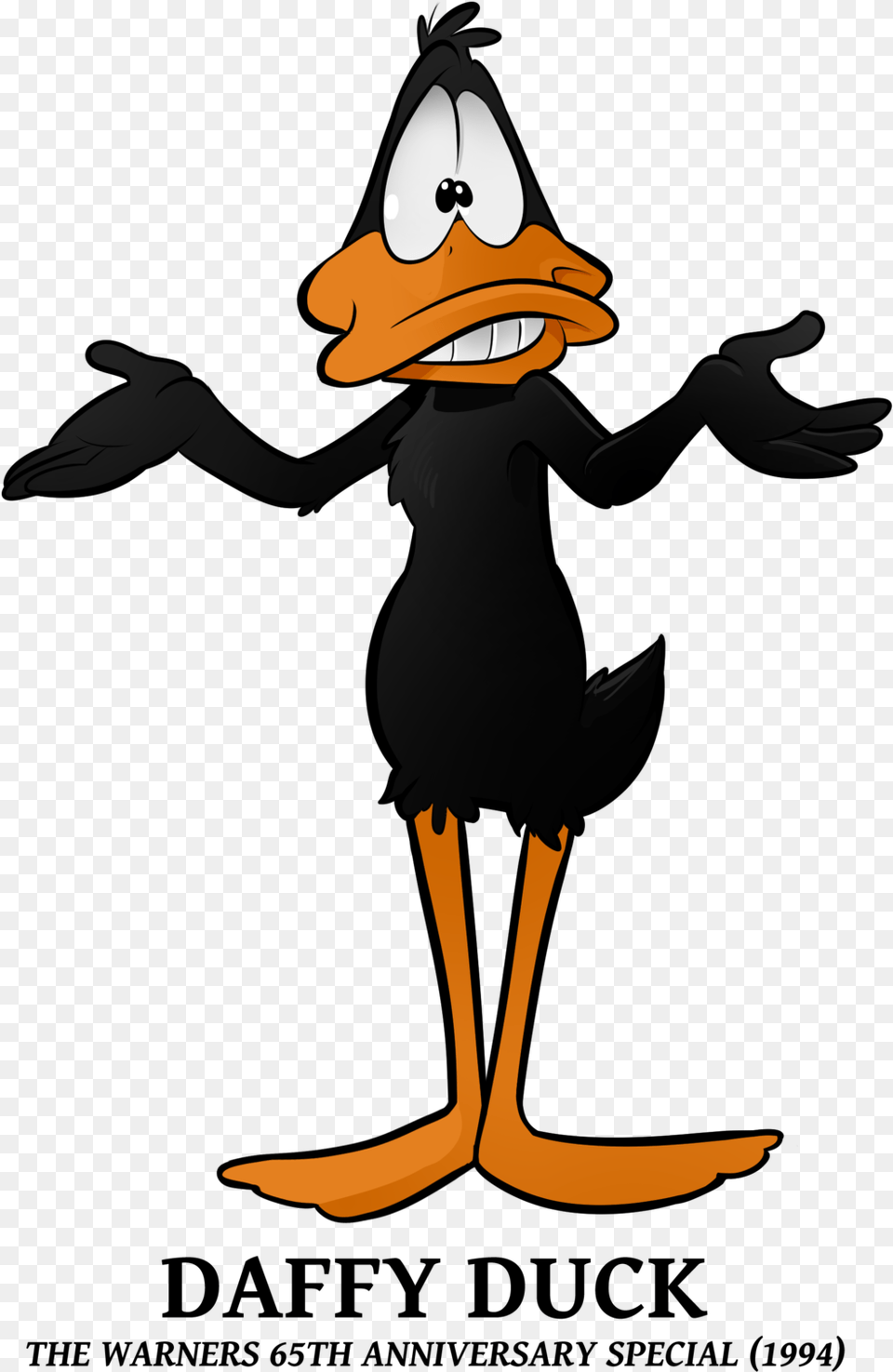 Daffy Duck By Boscoloandrea Cartoon Crazy School Cartoon Daffy Duck, Animal, Beak, Bird Free Transparent Png