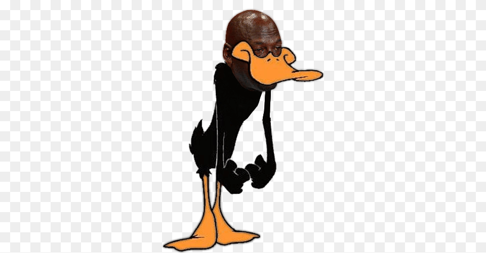 Daffy Duck Crying Michael Jordan Know Your Meme, Animal, Beak, Bird, Adult Free Png Download