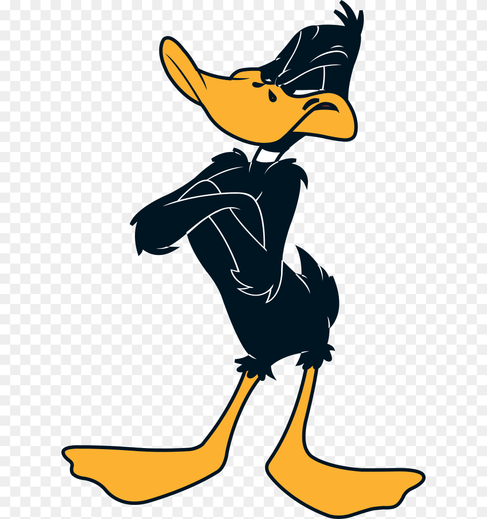 Daffy Duck Looney Tunes Characters, Animal, Beak, Bird, Cartoon Png Image