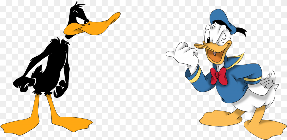 Daffy Duck Woth Donald Image Daffy Duck And Donald Duck, Cartoon, Baby, Person, Adult Png