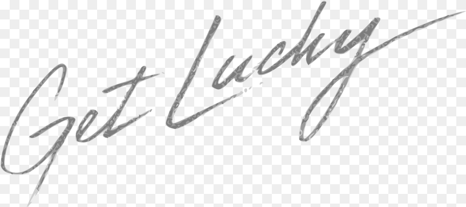 Daft Punk Get Lucky, Handwriting, Text, Signature Free Transparent Png