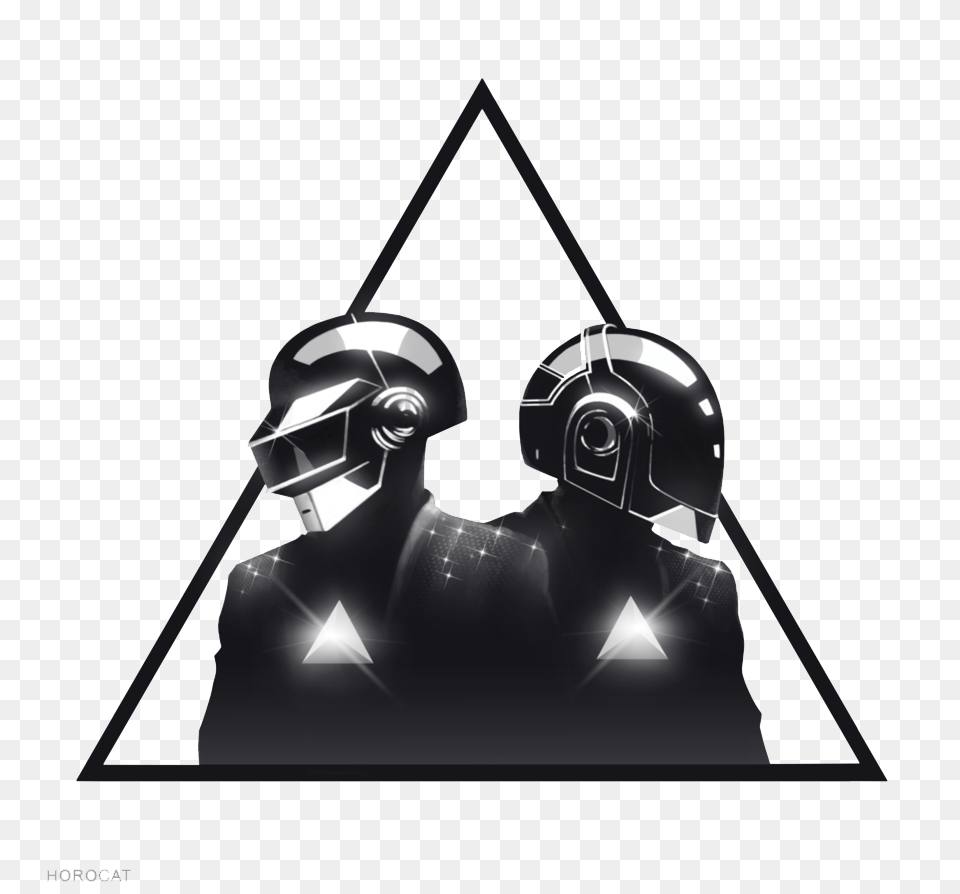 Daft Punk High Quality Image Arts, Helmet, Triangle, Person, People Free Png Download