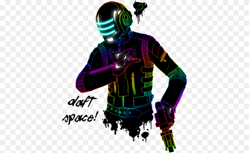 Daft Punk Merged With Dead Space Good Photo For Profile, Adult, Male, Man, Person Free Png