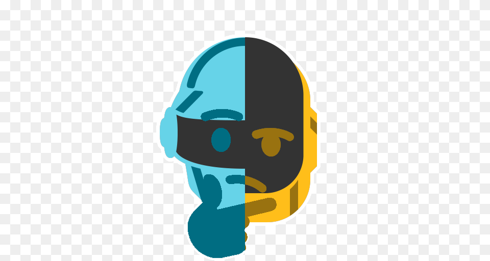 Daft Punk Thinking, Helmet, Photography, Ammunition, Grenade Free Png