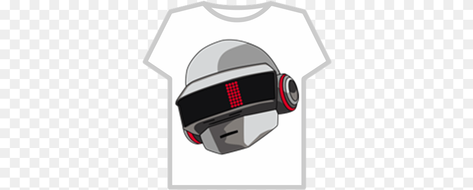 Daft Punk Thomas Bangalter Chibi Tee Roblox T Shirt Billie Eilish, Crash Helmet, Helmet, Clothing, Hardhat Free Transparent Png